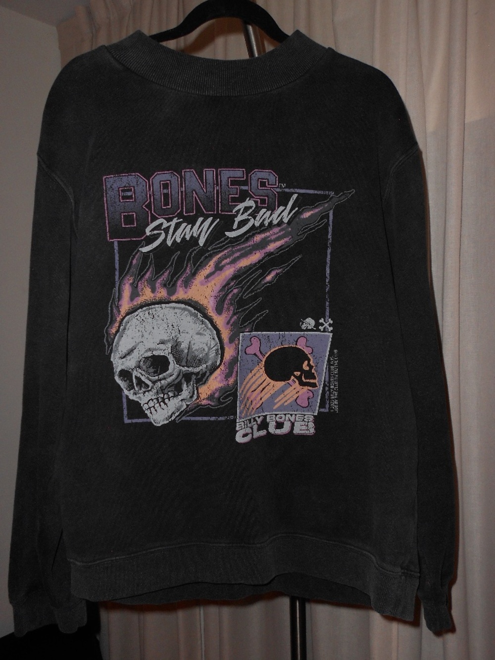 Billy Bones Club - Blazed High Crew - Acid Black (Medium)
